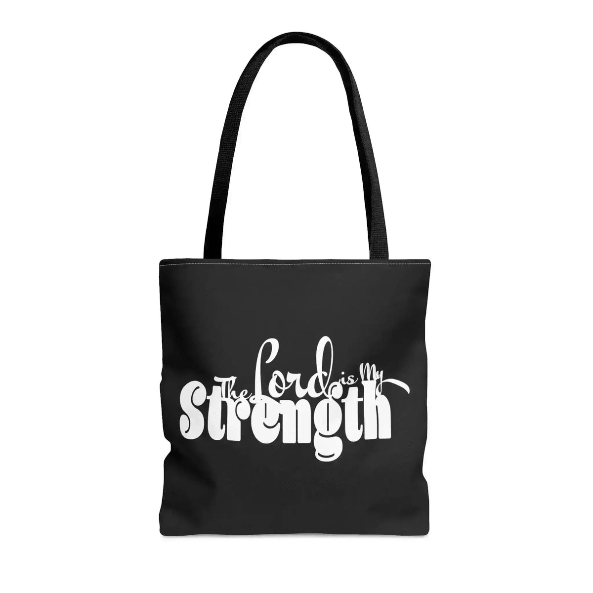 Large Tote Bag the Lord is my Strength Print