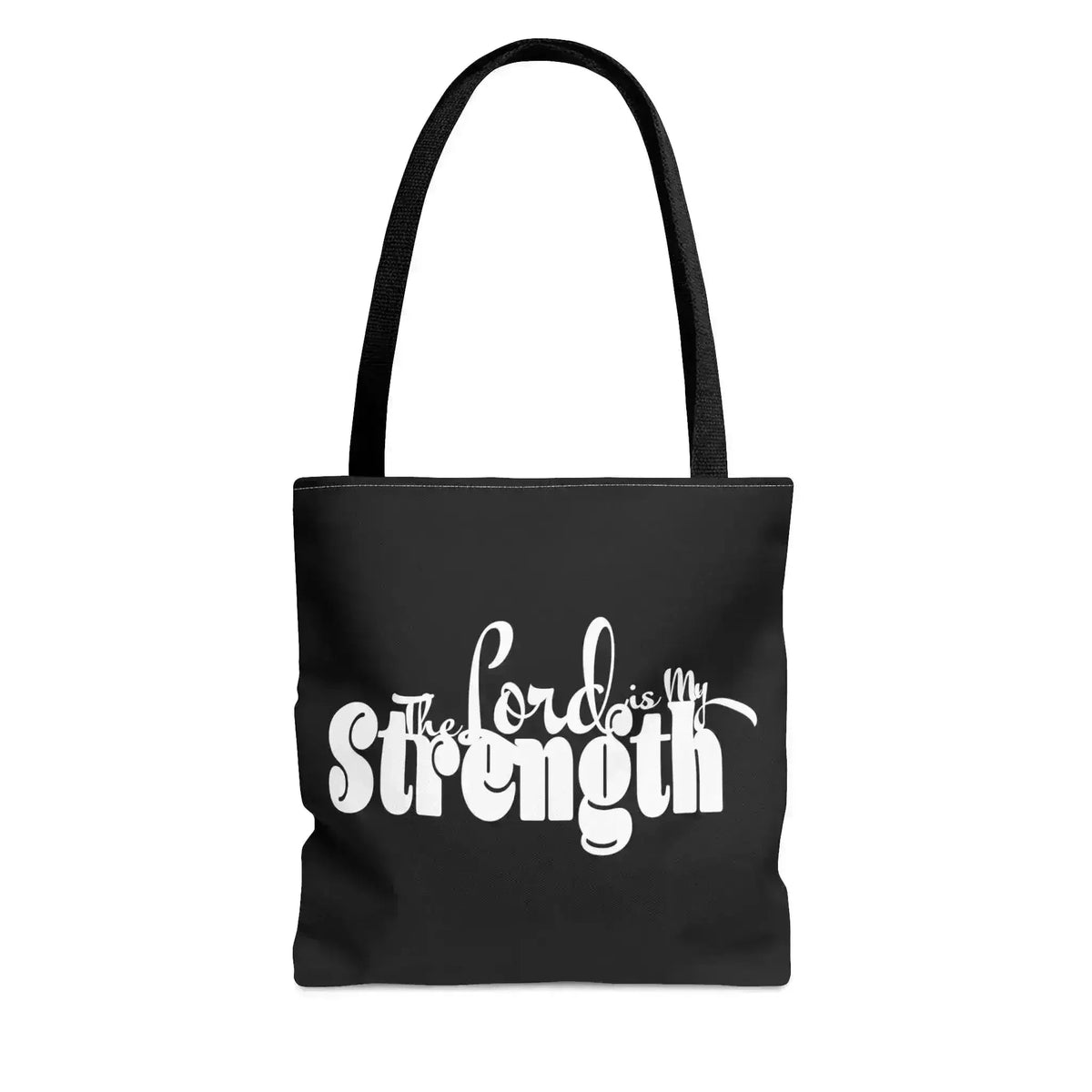 Large Tote Bag the Lord is my Strength Print