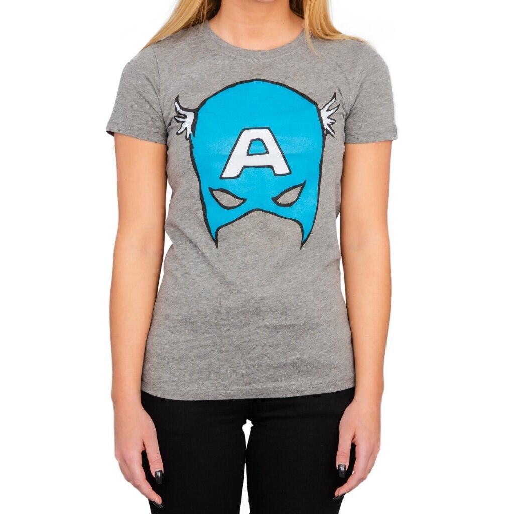 Captain America Big Blue A Mask Juniors/Women&