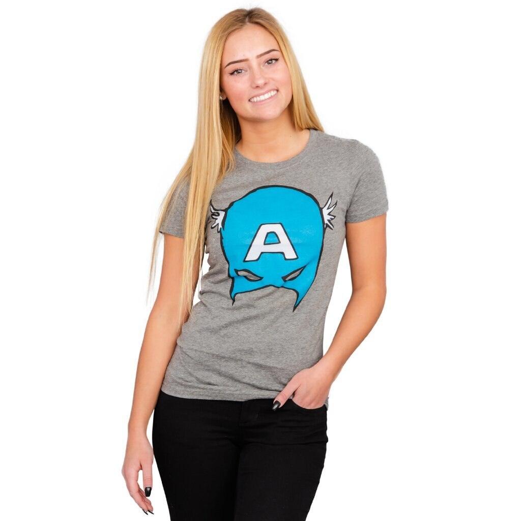 Captain America Big Blue A Mask Juniors/Women&