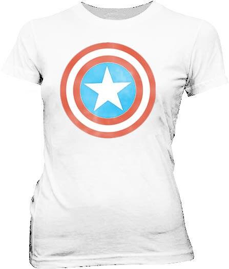 Captain America Distressed Icon Juniors/Women&