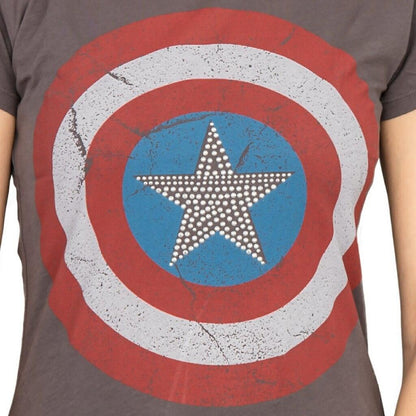 Captain America Studded Star Juniors/Women&
