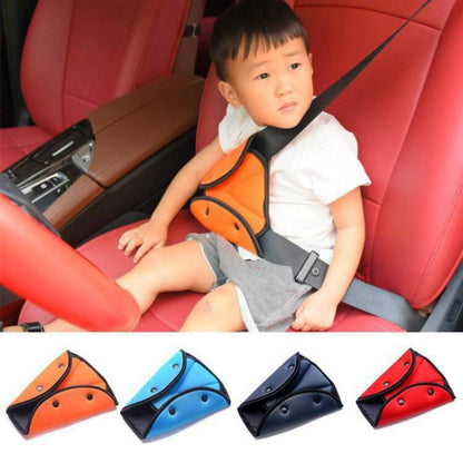 Car Safe Seat Belt Cover Soft Adjustable Children Safety Belt Fixer Triangle Anti-ledge For Child Neck Protection Belts Seat Belt Adjuster and Pillow with Clip for Kids Travel Neck Support Headrest Seatbelt