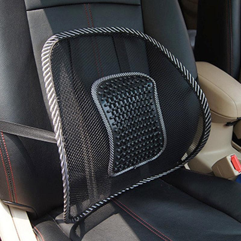 Car Seat Chair Back Cushion Mesh Lumbar Back Brace Car Seat Chair Cushion Massage Back Cushion Pad Support Home Office Lumbar Support Car Mesh Back Support with Massage Beads Ergonomic Designed For Comfort Lower Back Pain Relief