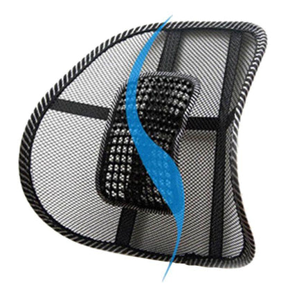 Car Seat Chair Back Cushion Mesh Lumbar Back Brace Car Seat Chair Cushion Massage Back Cushion Pad Support Home Office Lumbar Support Car Mesh Back Support with Massage Beads Ergonomic Designed For Comfort Lower Back Pain Relief