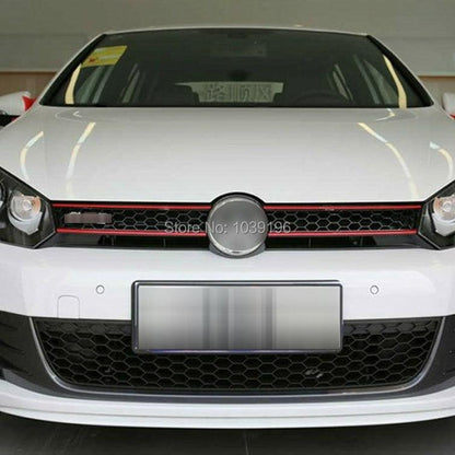 Car Styling Fashion Front Grills Stickers Car Accessories Decorative Car Body Decals Grille Trim Center Mesh Strip Sticker Cover Guards Compatible Decorative Auto Body Stickers for Cars Motorcycles
