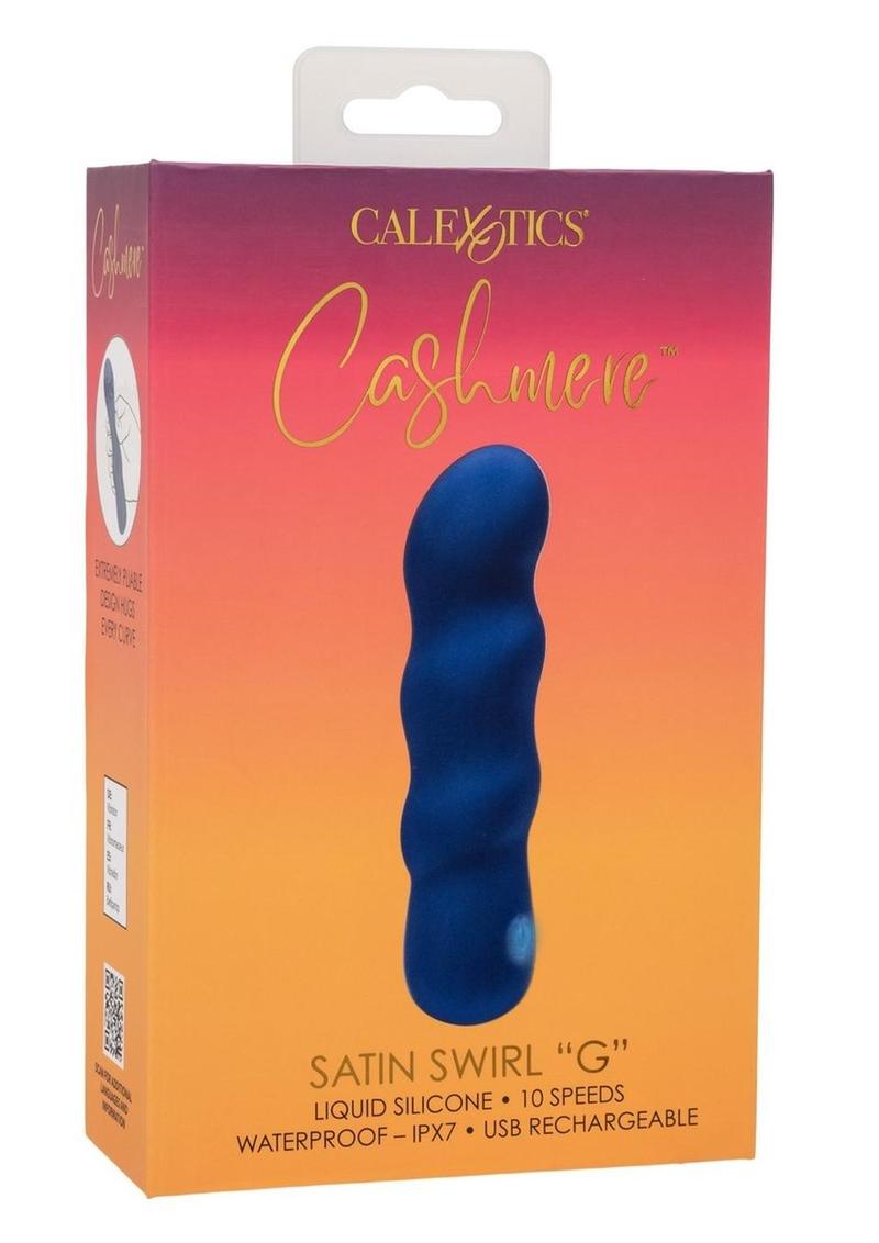 Cashmere Satin Swirl G Rechargeable Silicone G-Spot Vibrator