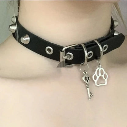 Grunge Cat Claw Choker Necklace