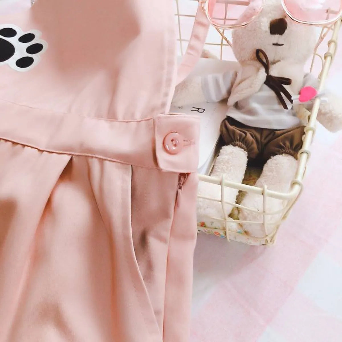 Cat Embroidered Harajuku Romper