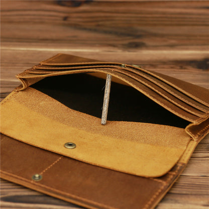 Retro Crazy Horse Leather Men&