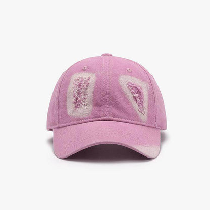 Distressed Cotton Baseball Cap for Casual Style and Comfort