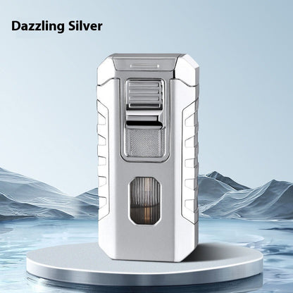 Three Fire Straight Blue Flame Cigar Lighter