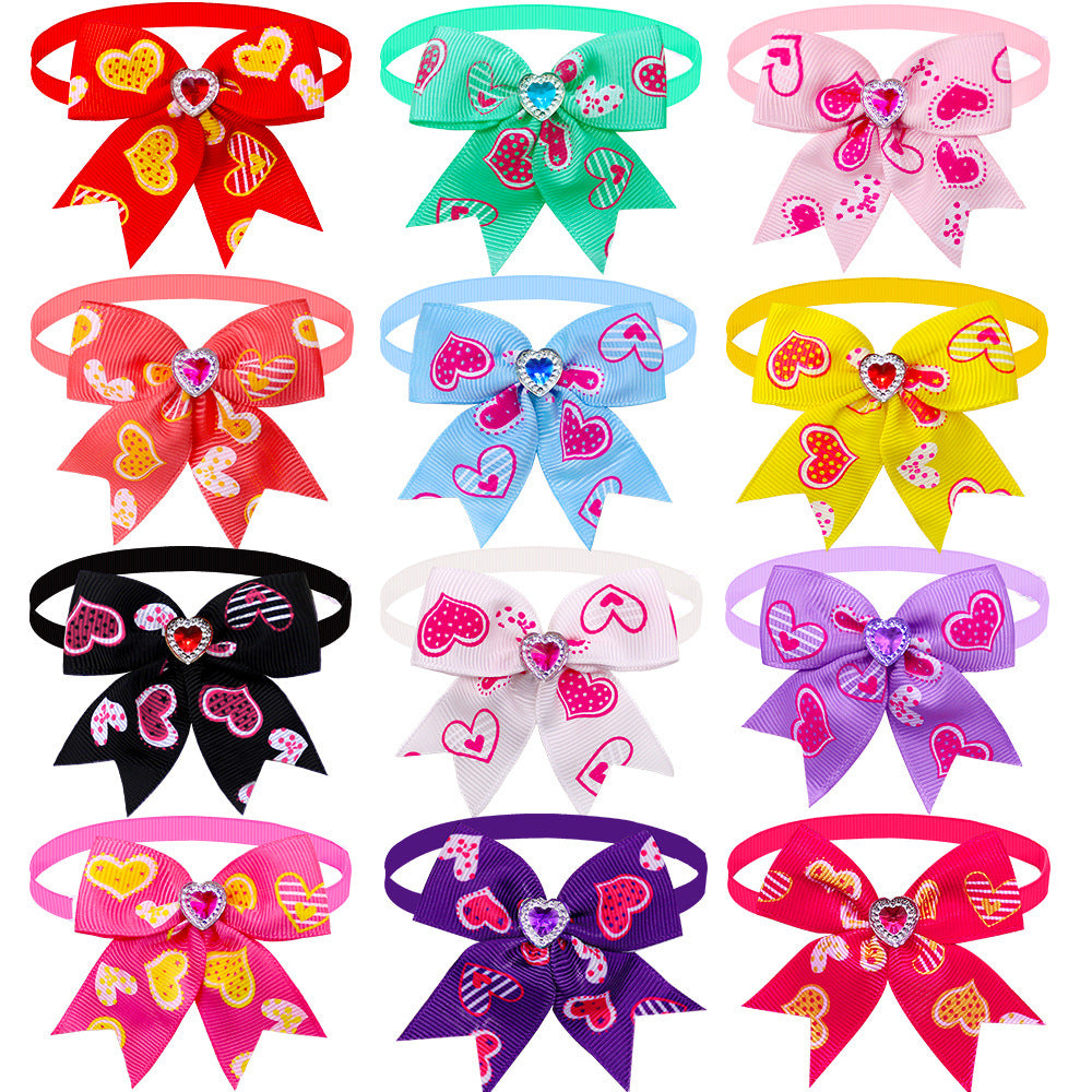 Pet Love Diamond Bow Tie Bow Tie Accessories