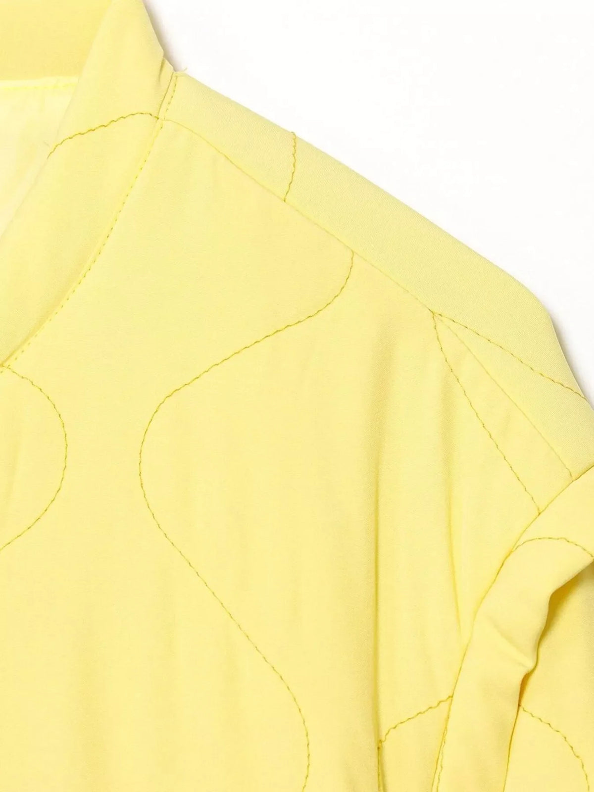 Quilted Lightweight Snap Down Puffer Jacket