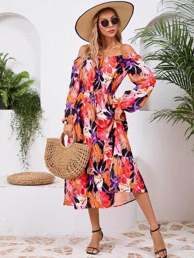 Stylish Printed Long Sleeve Midi Dress for All Occasions