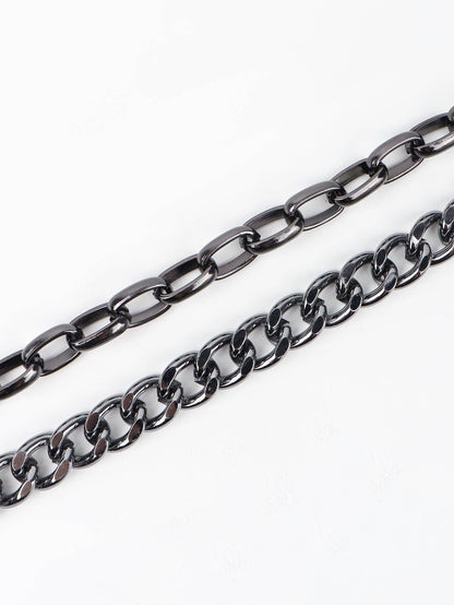 Punk Aluminium Chain Belt For Unique Fashion Statement