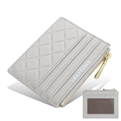 Womens Drivers License Card Holder Slim Zippered ID Case
