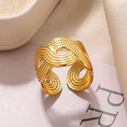 Irregular Wide Band Ring For Women