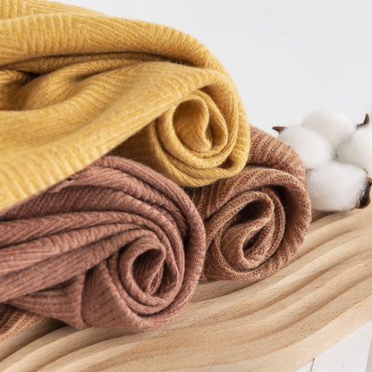 Herringbone Pattern Monochrome Artificial Cashmere Scarf Women&