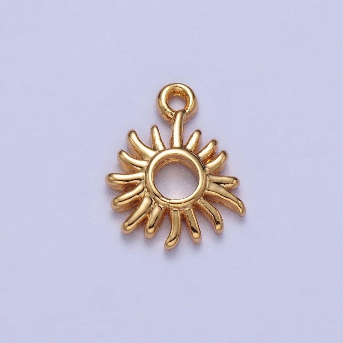 Celestial Shinning Sun Laser Beam Open Add-On Charm in Gold &amp; Silver | AC040