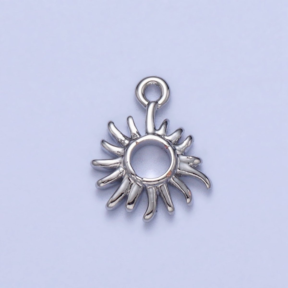 Celestial Shinning Sun Laser Beam Open Add-On Charm in Gold &amp; Silver | AC040