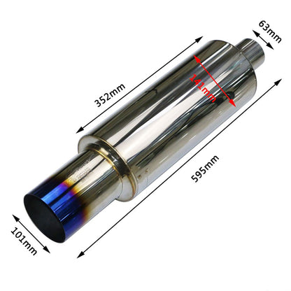 Applicable Car Exhaust Pipe Modification Sound Wave Straight Row