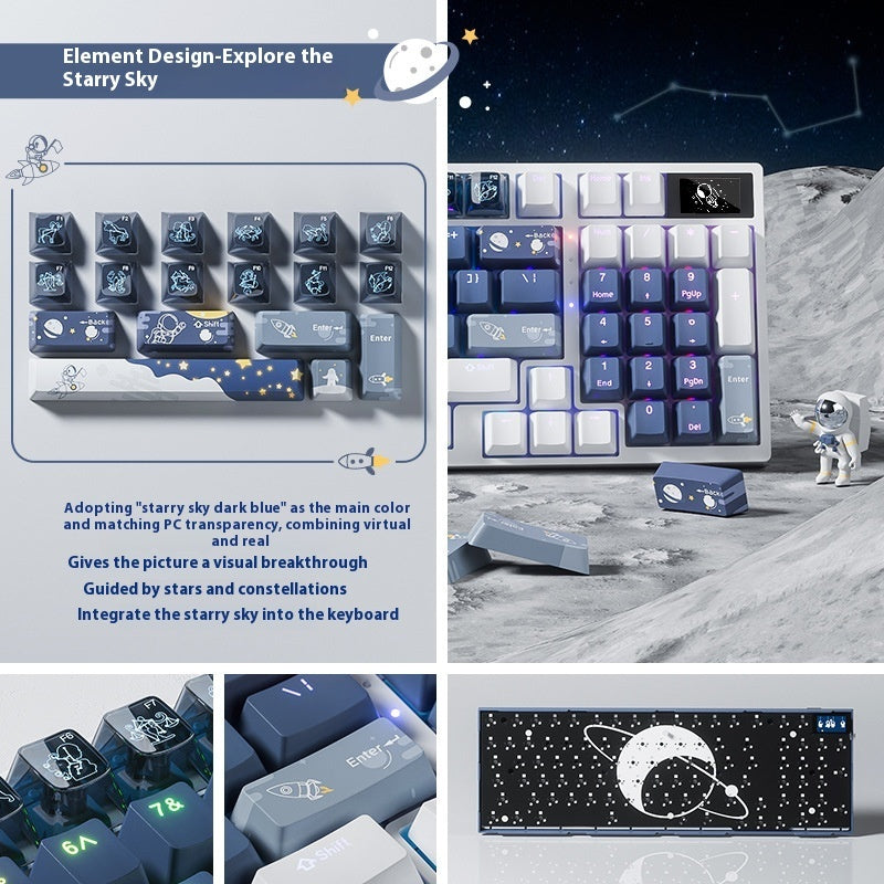 Wireless Mechanical Keyboard Three-mode Bluetooth