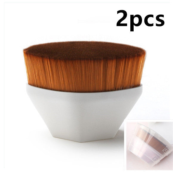 Flat Foundation Brush Kit: BB Cream, Loose Powder