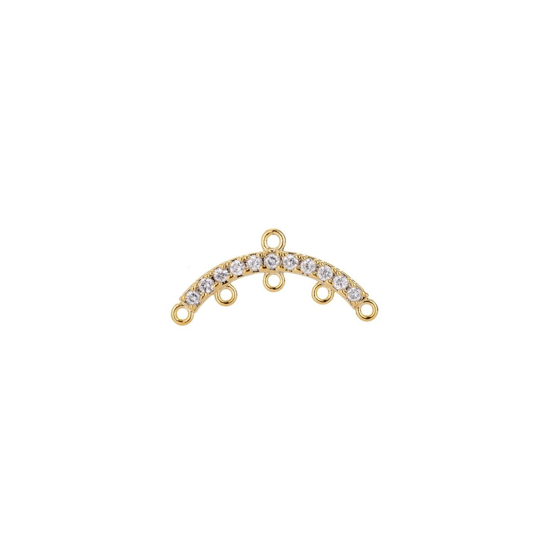 Chandelier Earring Components Chandelier Earring Findings in Gold Filled with 5 Dangle Holes for Charms Tassel Hypoallergenic L-569 Z-398