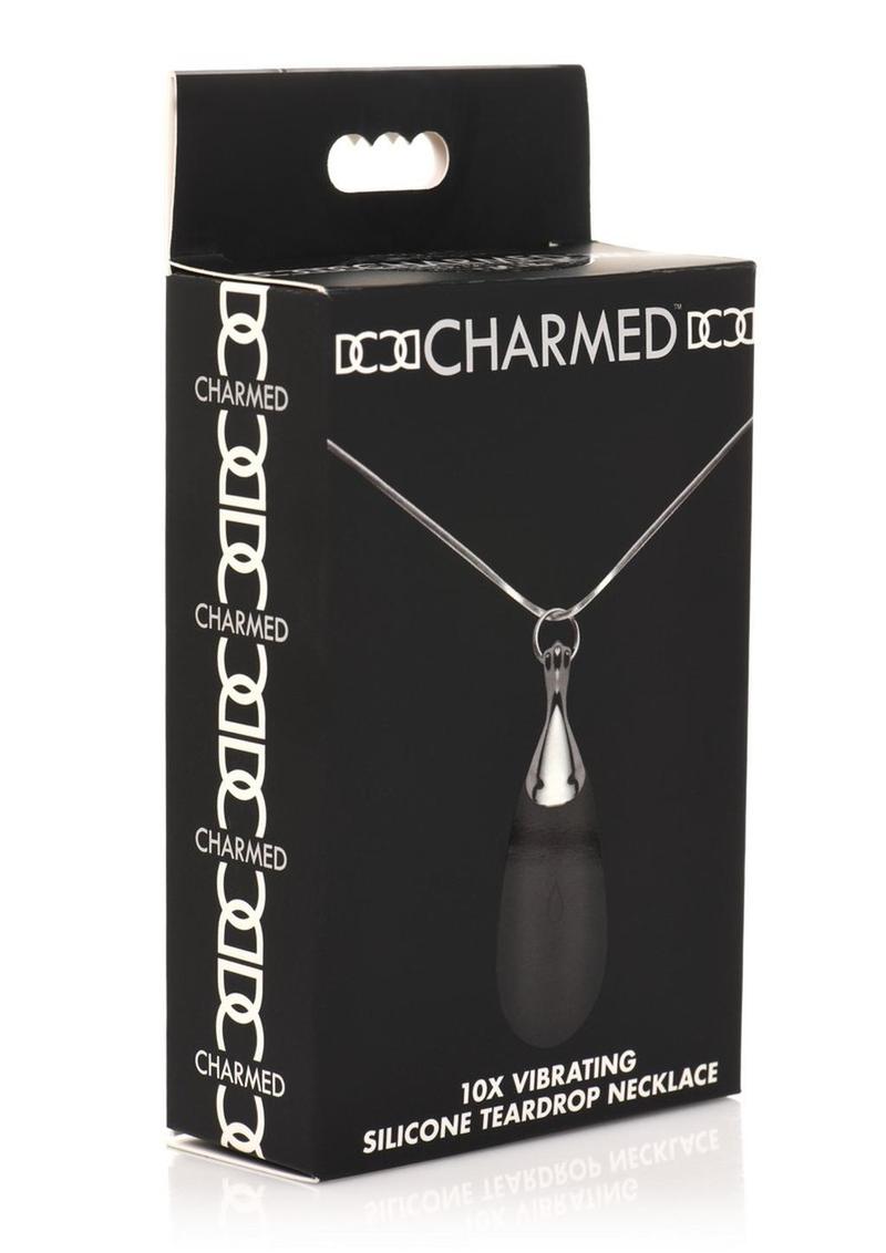 Charmed 10X Vibrating Silicone Teardrop Necklace