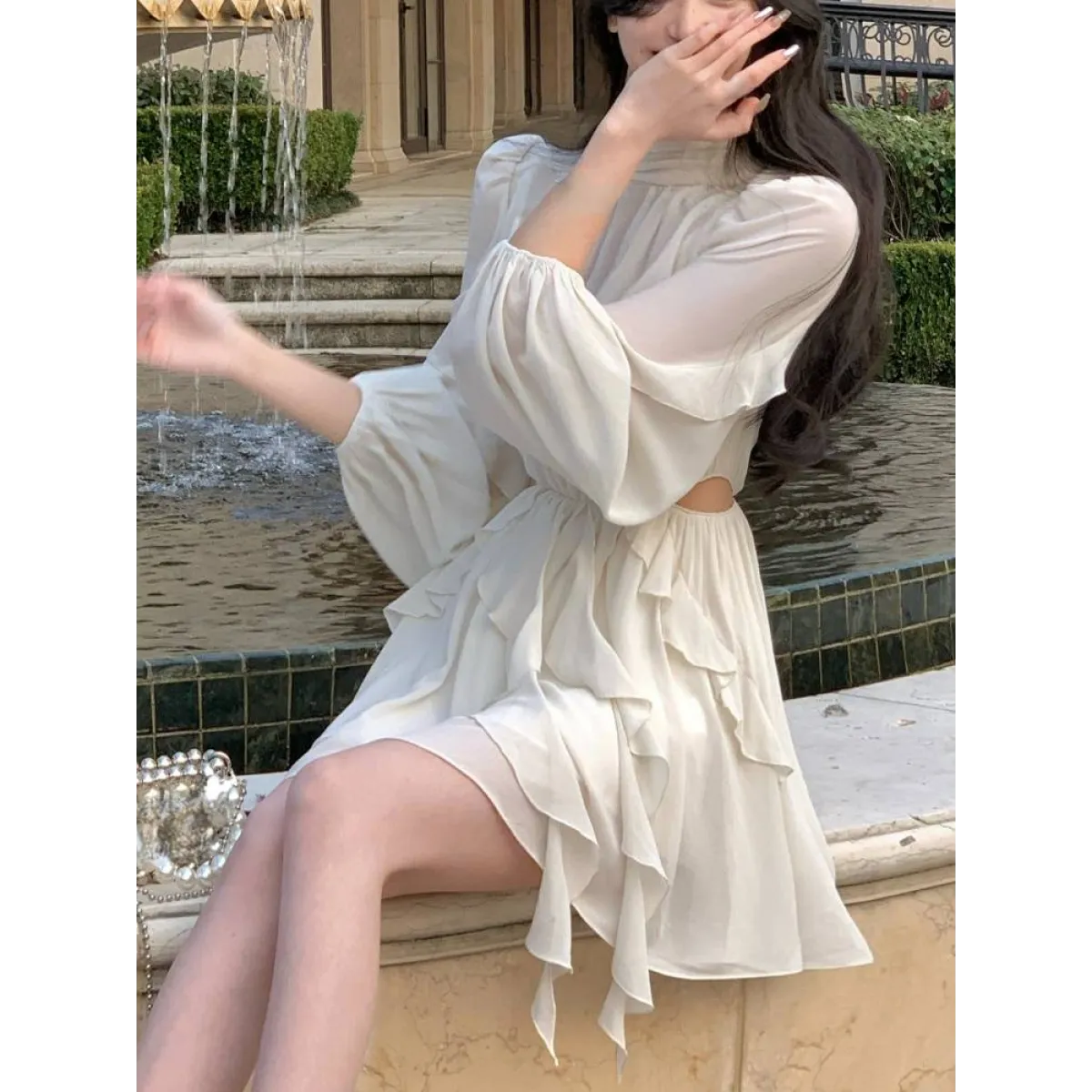 Chiffon Delight Mini Dress