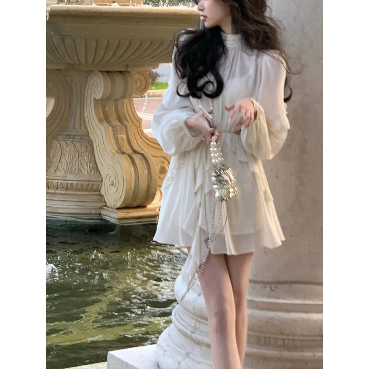 Chiffon Delight Mini Dress