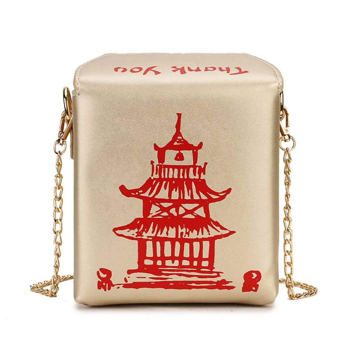 Chinese Takeout Box Chain Bag