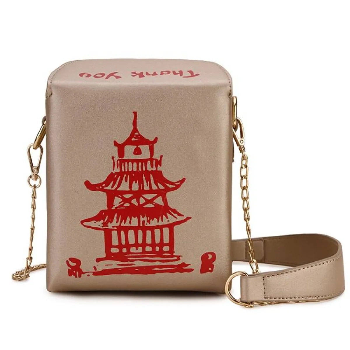 Chinese Takeout Box Chain Bag