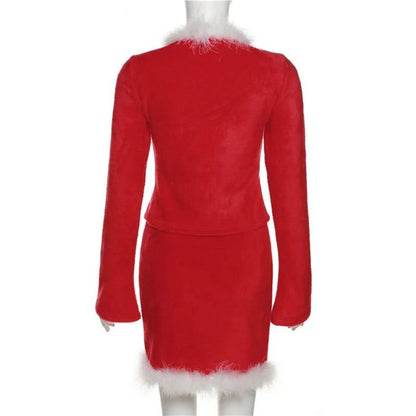 Sexy Christmas Party Velvet Dress