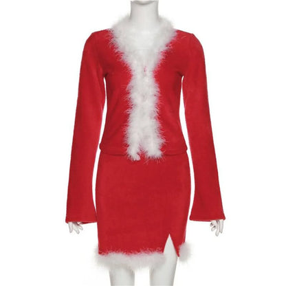 Sexy Christmas Party Velvet Dress