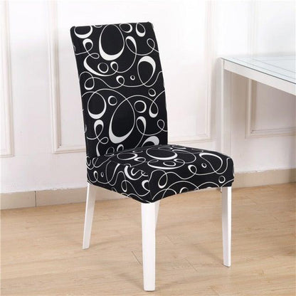 Christmas Printing Dining Chair Covers Modern Removable Anti-dirty Kitchen Seat Case Stretch Chair Slipcovers for Home Banquet Dining Room Chair Protector Seat Protector Slipcovers Stretch Removable Washable Printed Dining Chair Seat Covers for Kitchen