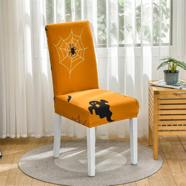 Christmas Printing Dining Chair Covers Modern Removable Anti-dirty Kitchen Seat Case Stretch Chair Slipcovers for Home Banquet Dining Room Chair Protector Seat Protector Slipcovers Stretch Removable Washable Printed Dining Chair Seat Covers for Kitchen