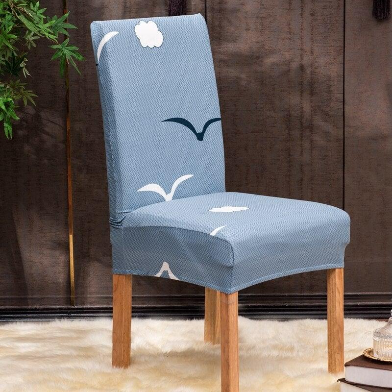 Christmas Printing Dining Chair Covers Modern Removable Anti-dirty Kitchen Seat Case Stretch Chair Slipcovers for Home Banquet Dining Room Chair Protector Seat Protector Slipcovers Stretch Removable Washable Printed Dining Chair Seat Covers for Kitchen