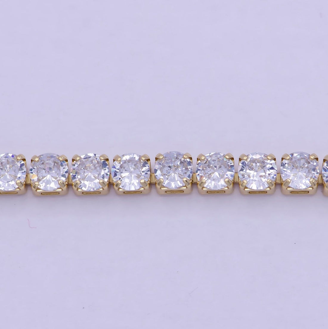 Classic Gold Tennis Bracelet, Cubic Zirconia Dainty Diamond Bracelet for Minimalist Jewelry | WA-789 Clearance Pricing