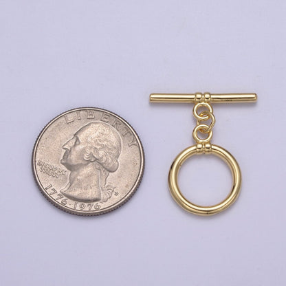 Classic Gold Toggle Clasp OT Clasp for Necklace Bracelet Jewelry Making L-669 L-671
