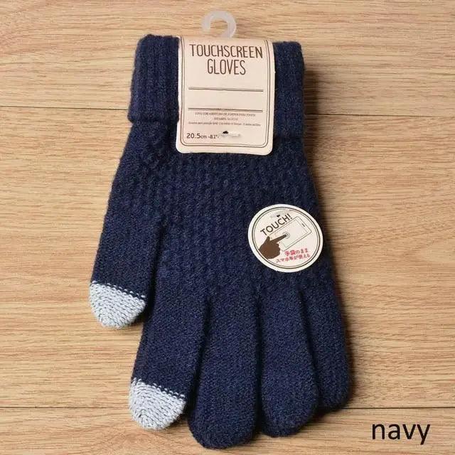 Classic Knitted Fingerless Winter  Unisex Outdoor Gloves For Men Women Retro Soft Unisex Stretch Elastic Warm Half Finger Cycling Gloves
