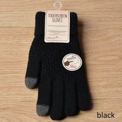 Classic Knitted Fingerless Winter  Unisex Outdoor Gloves For Men Women Retro Soft Unisex Stretch Elastic Warm Half Finger Cycling Gloves