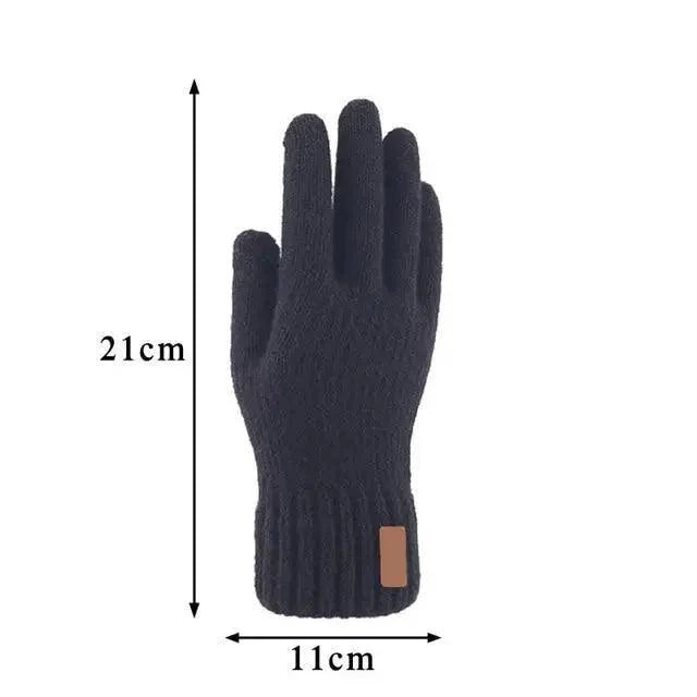 Classic Knitted Fingerless Winter  Unisex Outdoor Gloves For Men Women Retro Soft Unisex Stretch Elastic Warm Half Finger Cycling Gloves