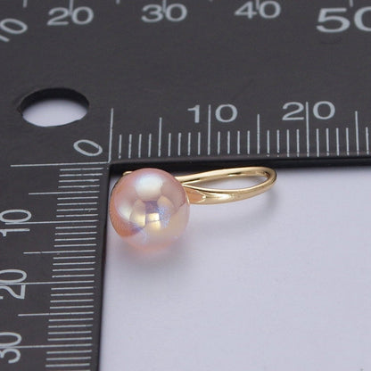 Classic Pearl Drop French Hook Earrings P-392 P-393 P-394 P-396