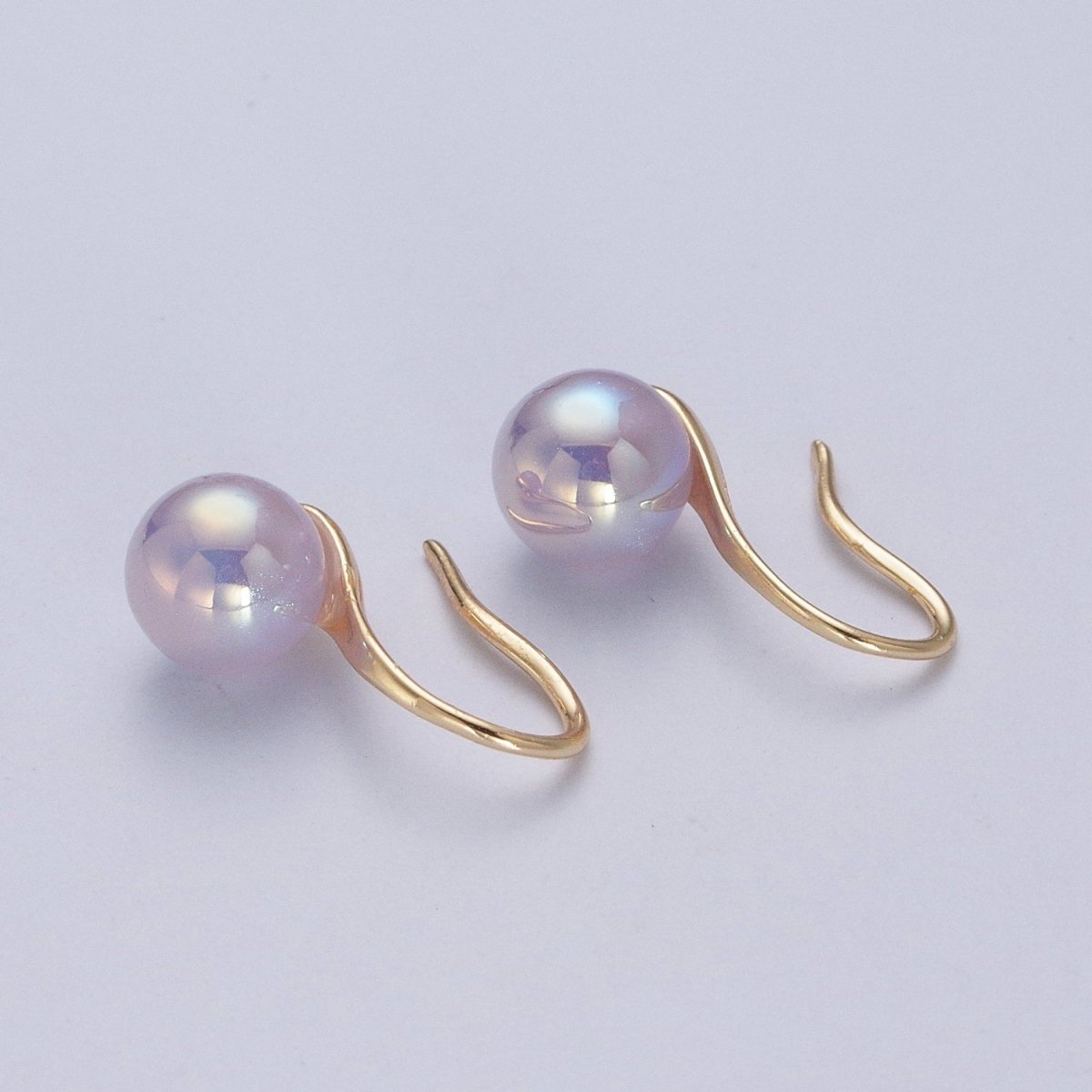 Classic Pearl Drop French Hook Earrings P-392 P-393 P-394 P-396