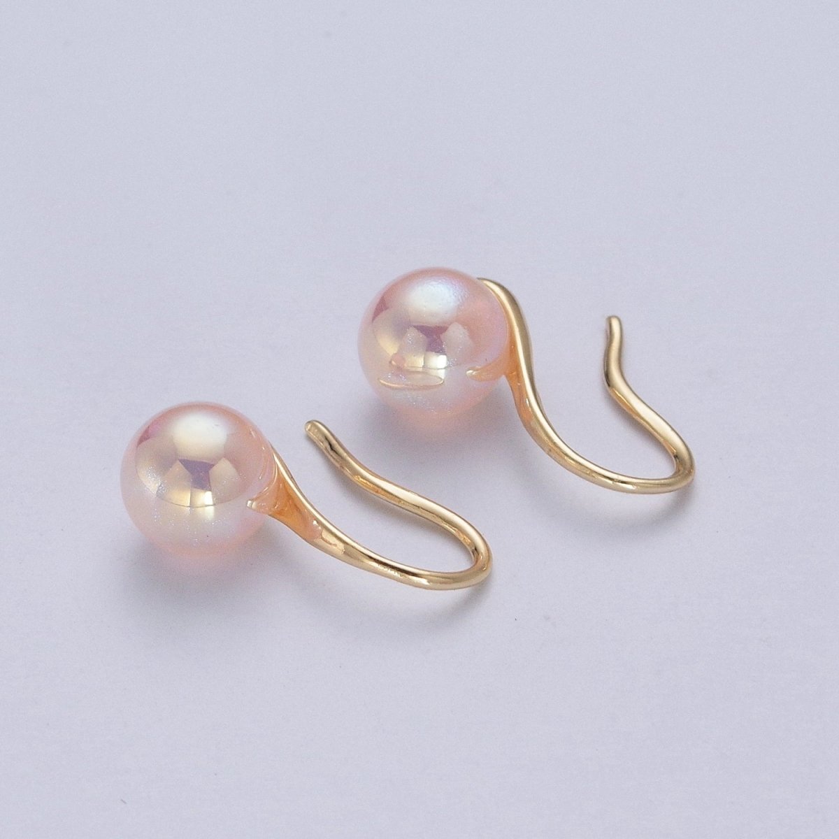 Classic Pearl Drop French Hook Earrings P-392 P-393 P-394 P-396