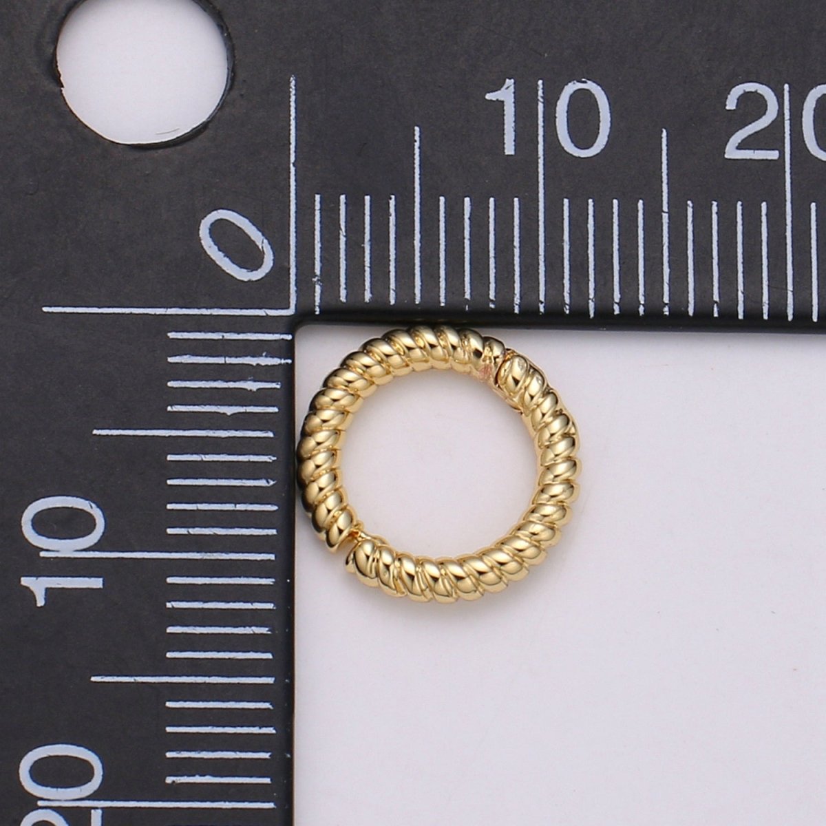 Classic Spiral Spring Gate Ring, Push Gate Ring Charm Holder Clasp for Connector, Wrislet Holder L-067~L-068