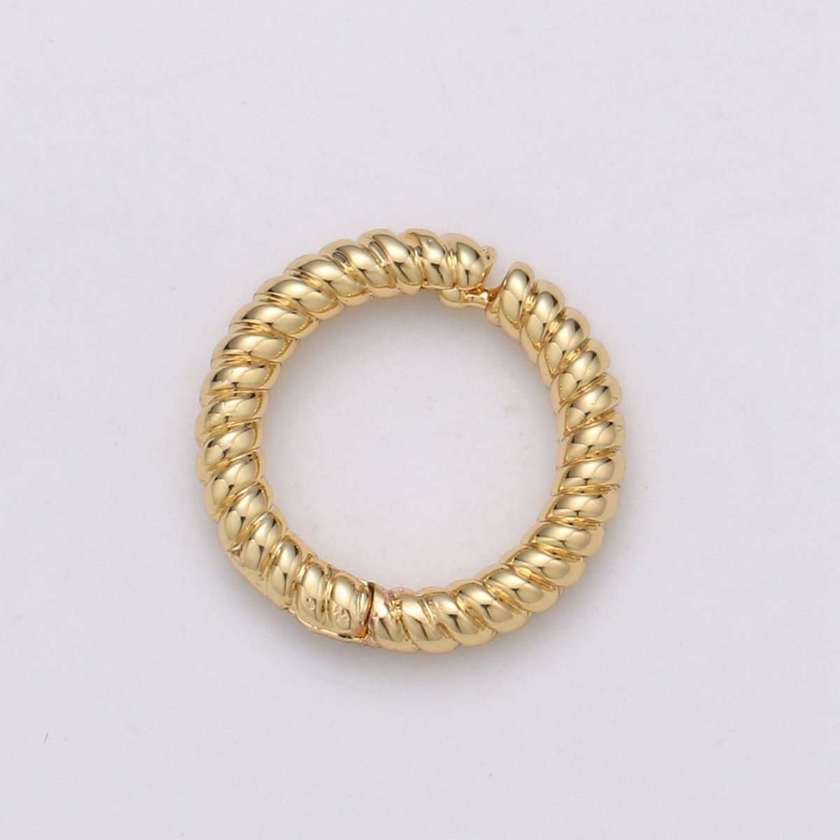 Classic Spiral Spring Gate Ring, Push Gate Ring Charm Holder Clasp for Connector, Wrislet Holder L-067~L-068