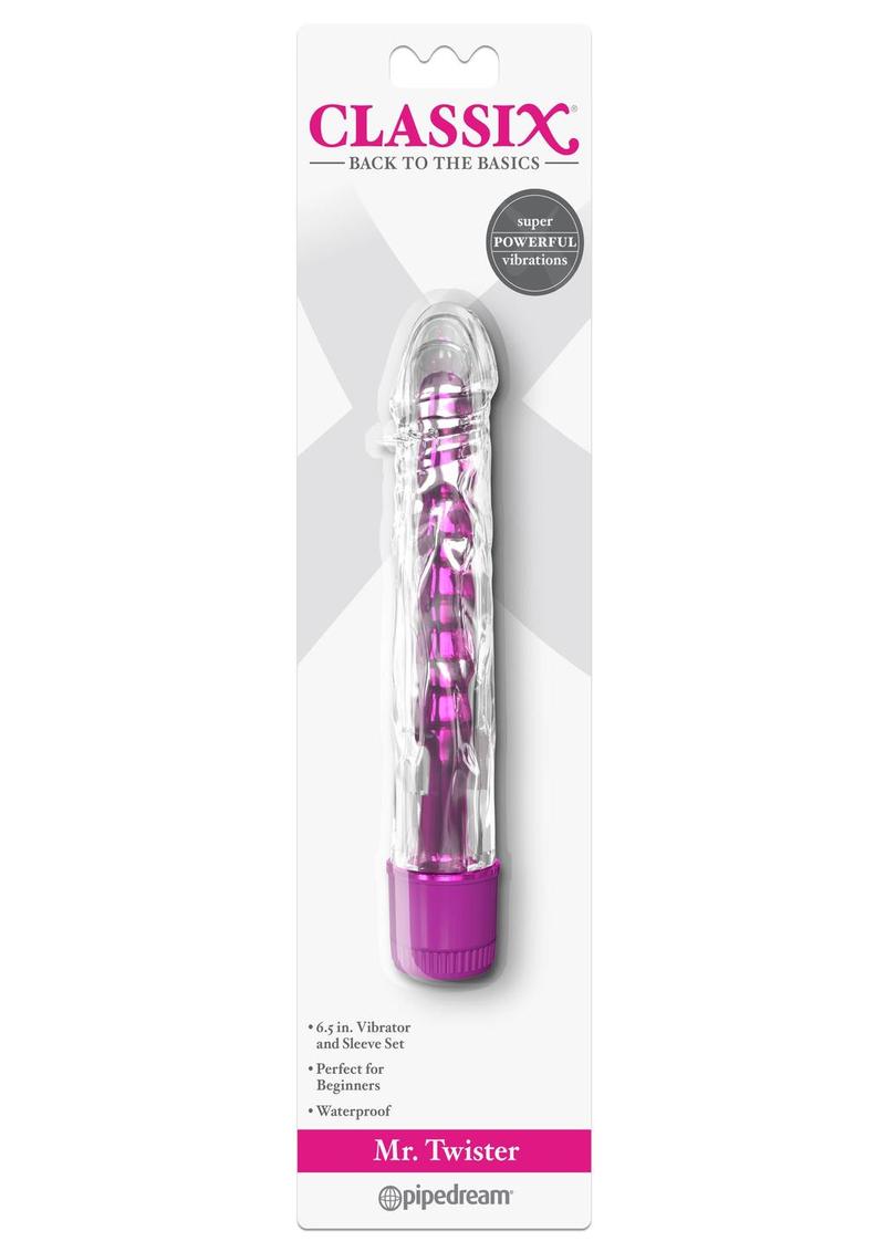 Classix Mr. Twister Vibrator With Sleeve Set
